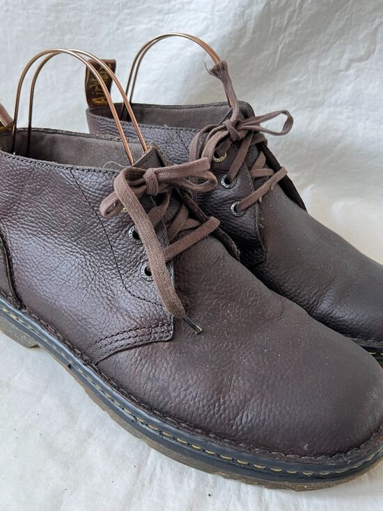 Dr Martens boots Sussex dark brown leather chukka mens size 12 ankle short docs main image 7